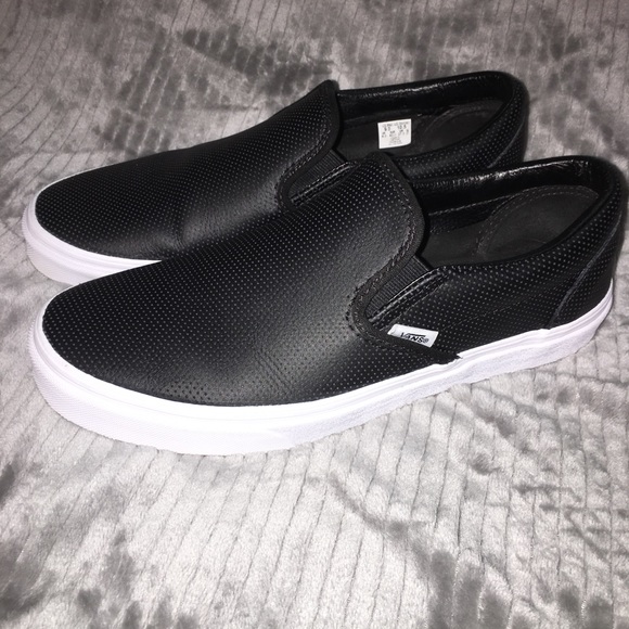 vans perforated slip ons